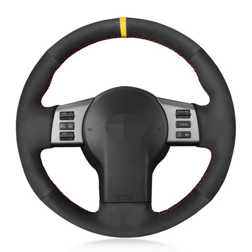 Infiniti FX, FX35, FX45 2003-2008 Steering Wheel Cover Black Thread / Black