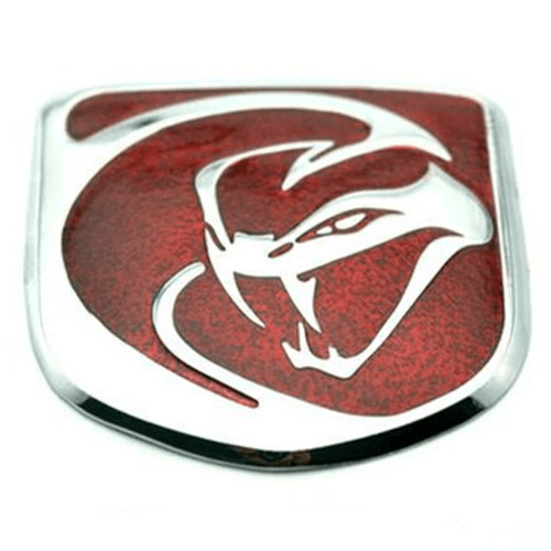 Viper SRT Emblem Sticker for Dodge Red / Big