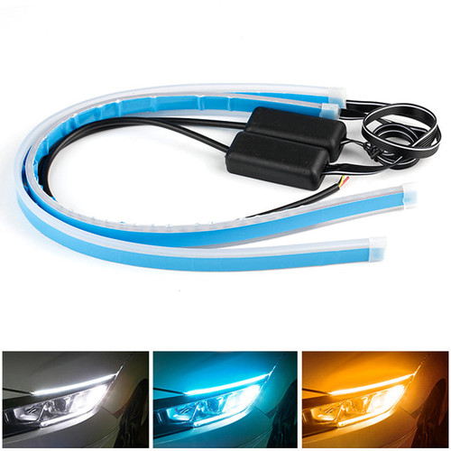 2pcs Universal Waterproof Flexible Car LED Decorative Lighting