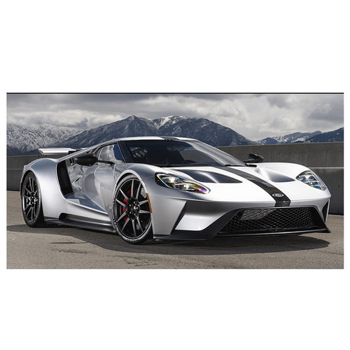 Ford GT Competition Сar Canvas Painting 3.9x7.9 inch (100x200 mm)