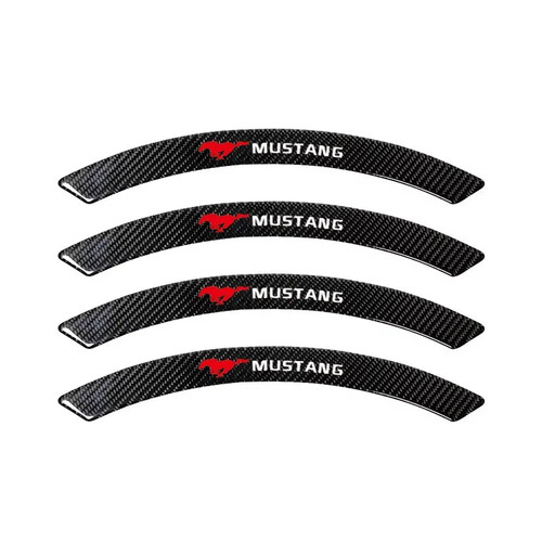 4pcs Ford Mustang Fender Stickers