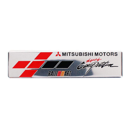 Mitsubishi Motors Ralli Art Multicolor Trunk Emblem Sticker