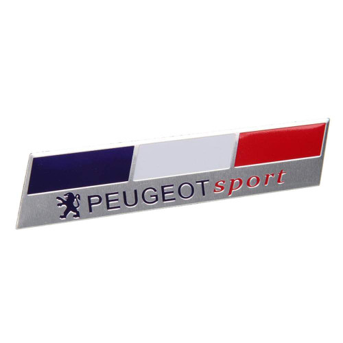 Peugeot Sport Multicolor Nameplate Trunk Emblem Sticker