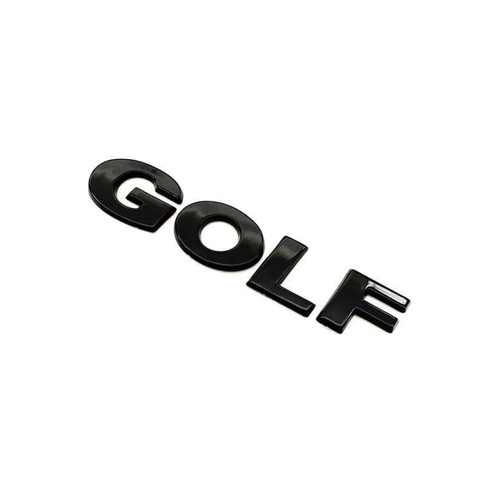 Golf Letters Emblem Sticker for Volkswagen - Black