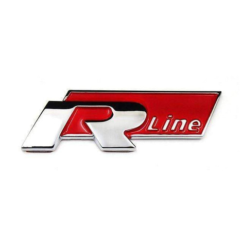 Red R-Line Emblem Sticker for Volkswagen
