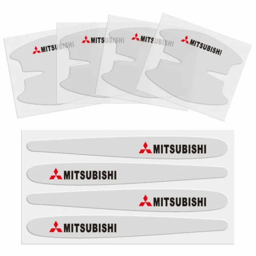8pcs/Set Mitsubishi Vinyl Door Handle Decals