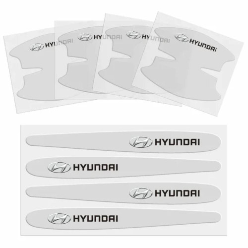 8pcs/Set Hyundai Vinyl Door Handle Decals