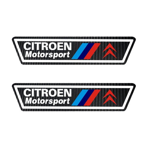 2pcs Citroen Motorsport Fender Emblems