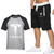 2pcs Tesla Logo T-Shirt And Shorts Dark Grey Black / M