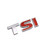 TSI Emblem for Volkswagen [Silver&Red, Metal, Sticker] Small