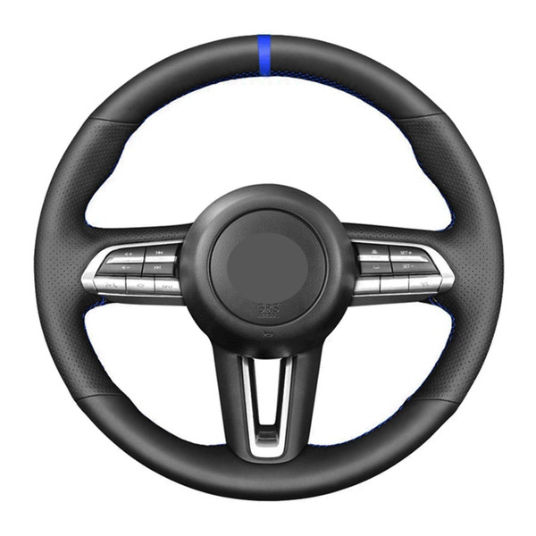 Mazda 3 Axela 2019-2020 CX30 MX30 2020 Steering Wheel Cover Black Thread