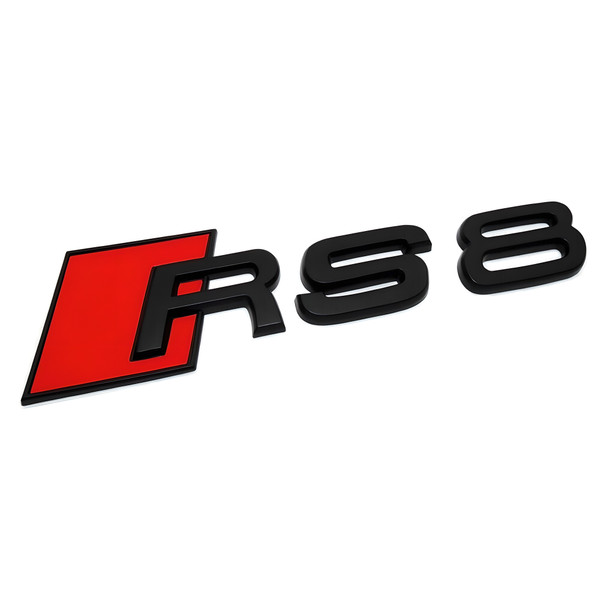 RS8 Rear Emblem for Audi-Black