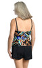 MAXINE WATERCOLOR EXPRESSIONS TWO TIERED TANKINI TOP