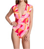 SANCTUARY CAP SLEEVE ONE PIECE - SHELL ABSTRACT