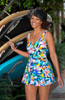MAXINE SUNSET ISLE SURPLICE SWIMDRESS
