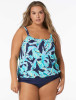 BEACH HOUSE SARAH BLOUSON TANKINI - SEAGLASS PALM (20W-24W)