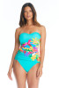 BLEU BY ROD BEATTIE AWAY WE GO! STRAPLESS BANDEAU TANKINI
