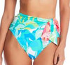 BLEU BY ROD BEATTIE SUMMER ESCAPES HIGH WAIST TIE DRAPED BOTTOM