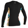 O'NEILL WOMENS SIDE PRINTED LONG SLEEVE RASHGUARD