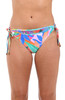 LA BLANCA TROPI-FLAGE SIDE TIE HIPSTER BIKINI BOTTOM