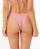 RIP CURL ISLES PLAID HIGH LEG SKIMPY BIKINI BOTTOM