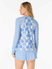 BEACH HOUSE MARY RELAXED FIT ZIP FRONT RASHGUARD - SHORELINE SHELLS