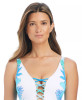 BLEU BY ROD BEATTIE RIVIERA RETREAT LACE-DOWN ONE PIECE
