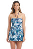 BLEU BY ROD BEATTIE TURNING TIDES BANDEAU TANKINI TOP