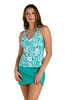 24TH & OCEAN ORNATE OVER THE SHOULDER TANKINI TOP
