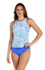 24TH & OCEAN MOSAICA HIGH NECK TANKINI TOP