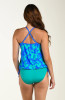 24TH & OCEAN FLOR DE BARCELONA UNDERWIRE V-NECK BLOUSON TANKINI TOP