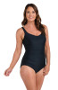 MAXINE SOLID SIDE SHIRRED ONE PIECE