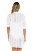 LA BLANCA EYELET COVERS CAMP SHIRT