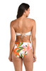 LA BLANCA JUNGLE BLOSSOMS TWIST BANDEAU BIKINI TOP