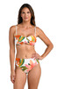 LA BLANCA JUNGLE BLOSSOMS TWIST BANDEAU BIKINI TOP