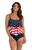 MAXINE MISS AMERICANA TWO TIERED TANKINI