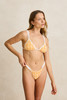 RHYTHM LONDON CHECK DOUBLE STRAP SLIDE TRIANGLE TOP