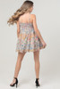 ANGIE SMOCKED BUST V-NECK MIXED PRINT SUNDRESS
