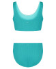 ROXY GIRL'S CRINKLE TEXTURE BIKINI SET 7-16