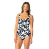 JANTZEN FLORAL OUTLINE HILDA GLAM ONE PIECE
