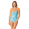 JANTZEN WILD TIDE FLORA BANDEAU ONE PIECE