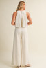 MUSTARD SEED SLEEVELESS LINEN JUMPSUIT
