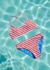FEATHER 4 ARROW WAVERLY REVERSIBLE BIKINI - TRUE RED (6-12)