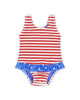 FEATHER 4 ARROW SUN BABE ONE PIECE - TRUE RED (2T-4T)