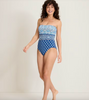 TOMMY BAHAMA NOBLE PINEAPPLE BANDEAU ONE PIECE