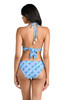 LA BLNACA COSTA AZUL BANDED HALTER TOP