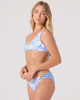 ROXY GOLDEN GLOW REVERSIBLE SCOOP BRALETTE BIKINI TOP