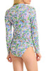 TOMMY BAHAMA POOLSIDE PALMS ZIP FRONT LONG SLEEVE RASHGUARD