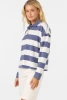 O'NEILL O'RIGINALS KYRA LONG SLEEVE CROP POLO TOP