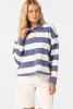 O'NEILL O'RIGINALS KYRA LONG SLEEVE CROP POLO TOP